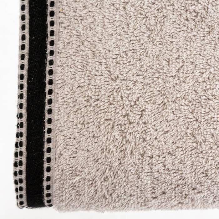 Drap De Bain "Joia" Coton Beige 100x150cm - Atmosphera Createur D'interieur