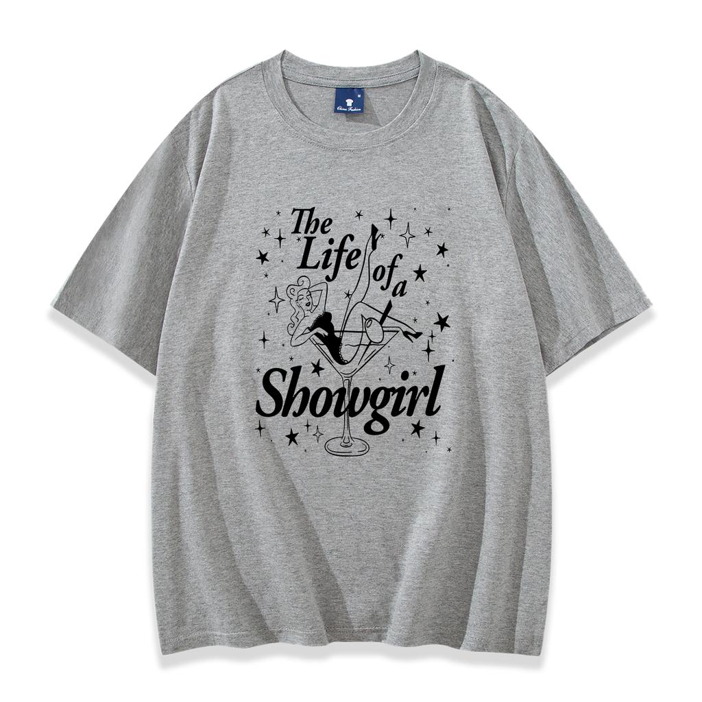 Showgirls Life T Shirt In My Showgirl Era T-Shirt New Album 2025 Shirt Country Music Fan Gift Men Women Streetwear Hip Hop Tops