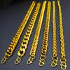 Alloy Gold Plated Bracelet  Imitation Gold Snake Bone Chain Twisted Chain Hip Hop Punk Bracelet