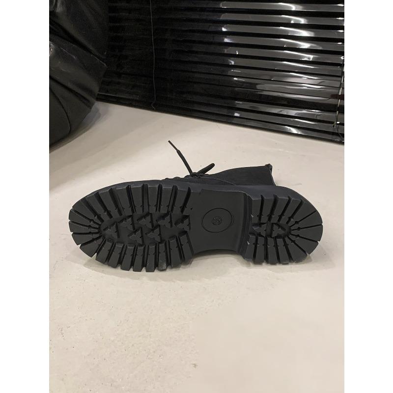 Grenzüberschreitende neue britische Stil große Größe kurze Martin-Stiefel Damen grenzüberschreitend quadratischer Absatz kurze Schnürstiefel dünne Lederstiefel