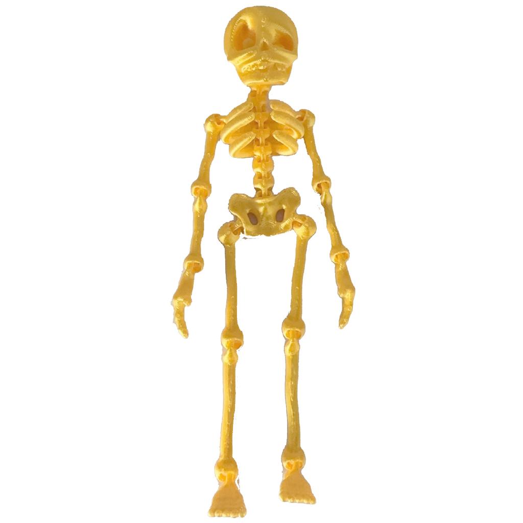 3D Printed Movable Joint Skeleton Figurines Flexible High Human Bone Miniature Creative Fun Decoration Halloween Gifts