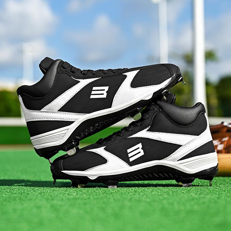 Baseball Shoes for Men Outdoor Male Professional Athlete Training Sneakers with Durable Rubber Sole Long-Term