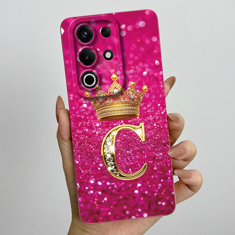 For itel S25 Ultra Case S686LN Luxury Crown Letters Matte Soft Silicone Protective Back Cover for ItelS25 S 25 Ultra 5G Fundas