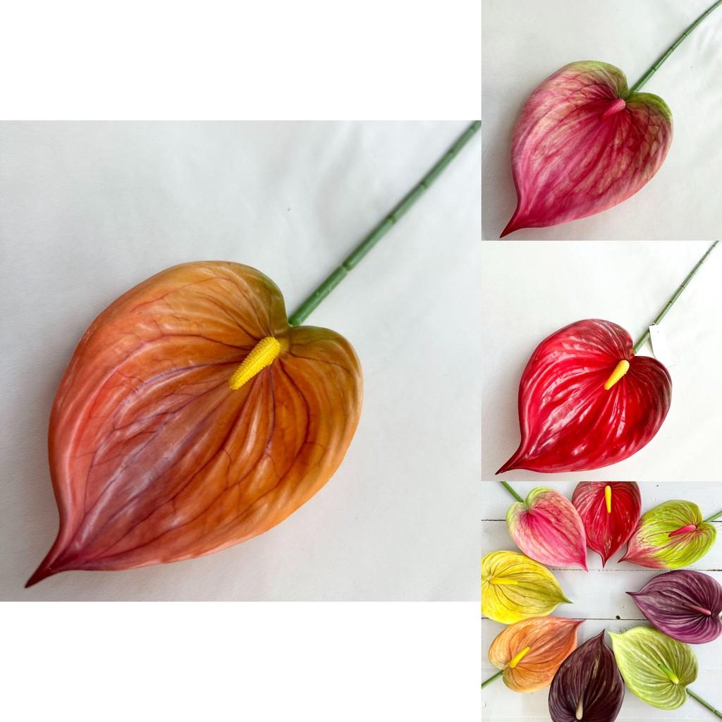Anthurium Simulated Plants Wedding Hotel Restaurant Decoration Ornament Desktop