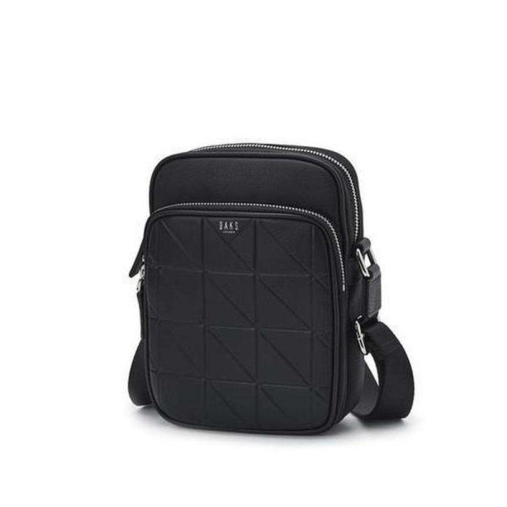 Daks Black Embossed Leather Crossbody Bag Dbba3e277bk