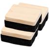 FRCOLOR Classroom Chalk Eraser, Chalk Eraser, Felt Material, Wooden Handle, 3-Pack, Whiteboard Eraser, Board Cleaner, for Schools, Offices, Tutoring C