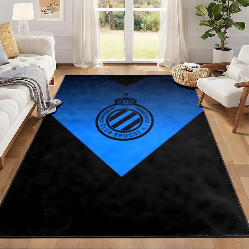 Club Brugge KV Carpet Door Mat for Living Room or Bedroom Protective Mat Under Chair Office Decoration Christmas Gift Birthday Present