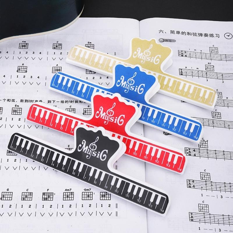Music Note Clip Music Clip Book Page Clip Plastic Big Music Stationery Book Clip Music Book Page Holder Practice Parts