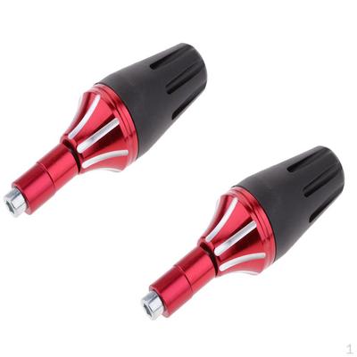 2Pcs Universal Motorcycle CNC Falling Crash Protective Slider Red