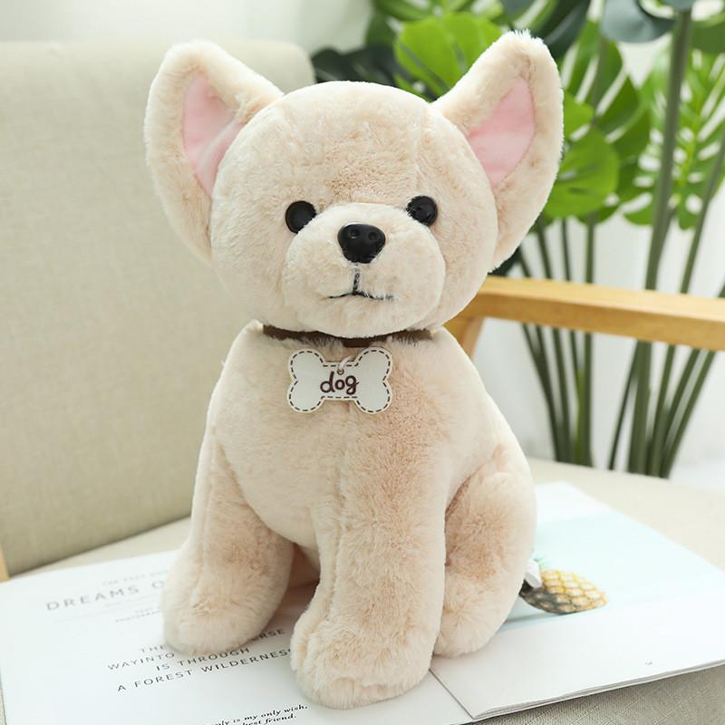 Dog Pug Emulational Bulldog Chihuahua Plush Toy Stuffed Animal Decoration Doll