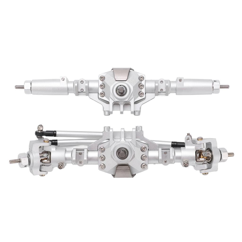 RC Front Rear Axles Complete Set Metal Assembly Kit Axle Drive Shaft for SCX10 II RC Crawler Car