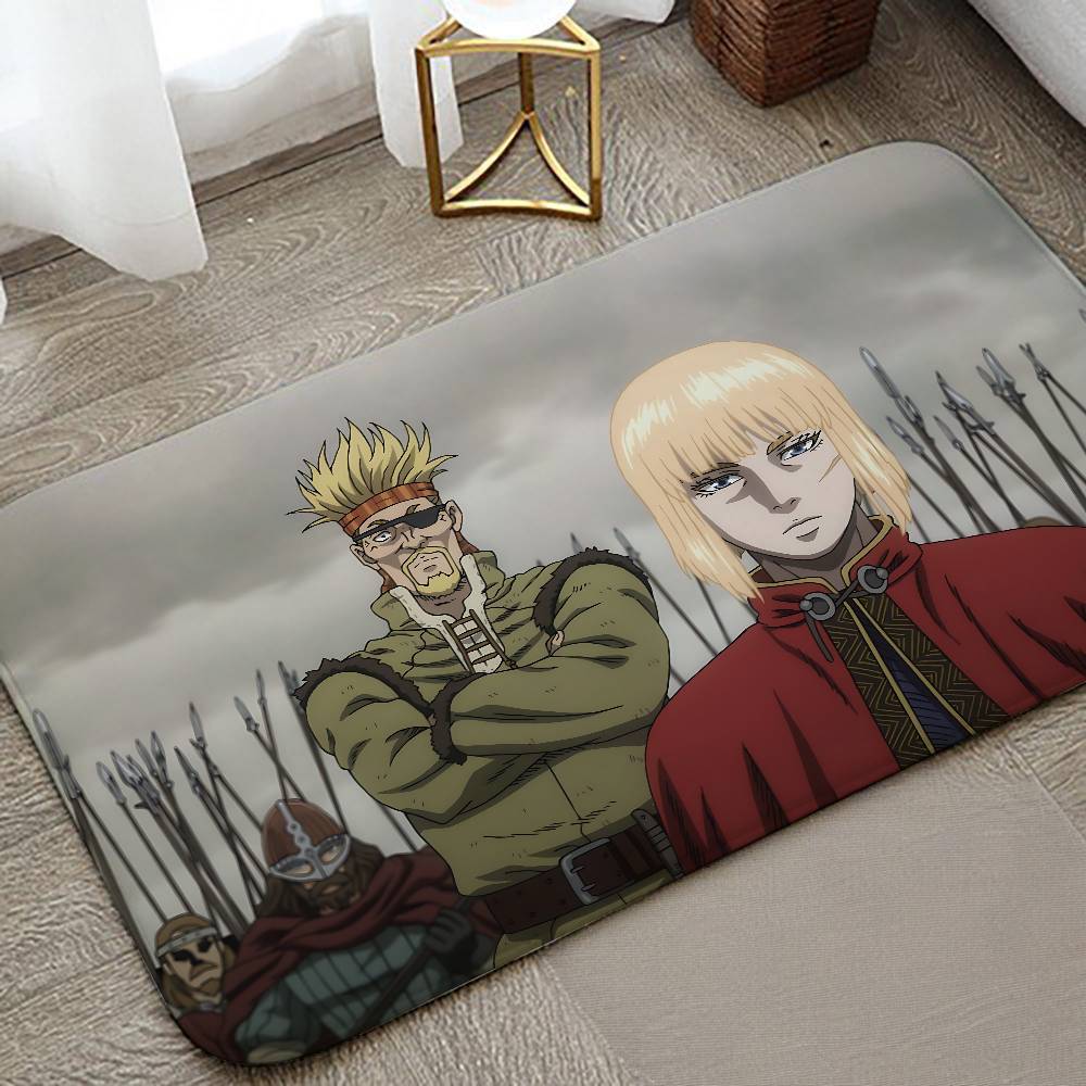 Aniem Vinland Saga Carpet Bathroom Anti-slip Mat Door Mat Home Decoration Mat Entrance Door Mat Scratch-resistant Door Mat
