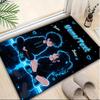 1PC Custom Name "Neon Glow Romance" Theme Floor Mat Ideal for Living Room, Game Rooms, Office, Bedroom,Floor Mat Playful Design