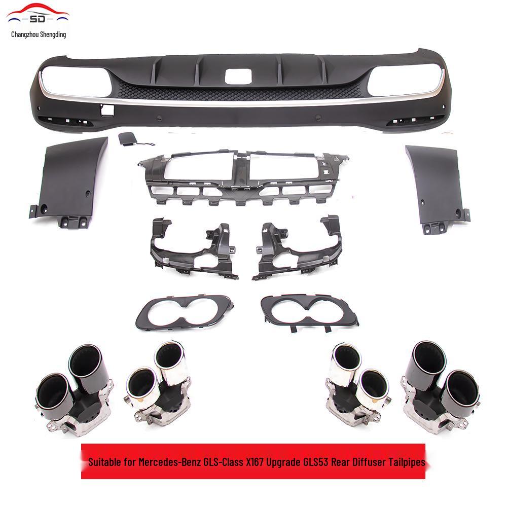 Mercedes-Benz GLS-Class X167 (19+) Upgrade Rear Diffuser Tailpipes with Quality Assurance