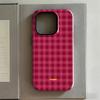 Clmj Checkered Phone Case For Samsung Galaxy A56 A36 A26 S26 S25 S24 S23 S20FE Ultra Plus 4G 5G Luxury Double-layer Back Cover