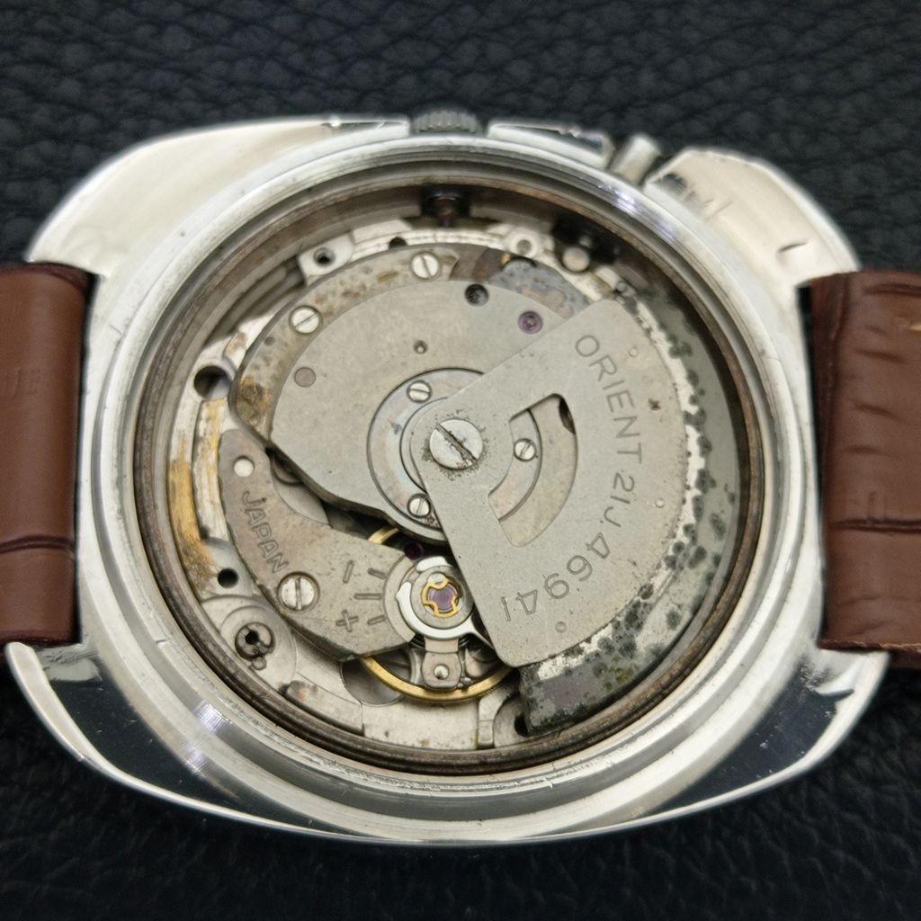 AUTOMATIC 46941 VINTAGE ORIENT CRYSTAL JAPAN MENS ORIGINAL DIAL WATCH a704909-1