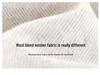 Women's Spring Style High-Waisted Oatmeal Wool Wide-Leg Fleece-Lined Pants