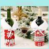 Elegant Knitted Snowflake Bottle Sleeve For Christmas Wine And Champagne Gifts