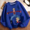 Children's Casual John's Farm Hoodies for Autumn and Winter, Loose Long-sleeved Hoodies for Boys and Girls