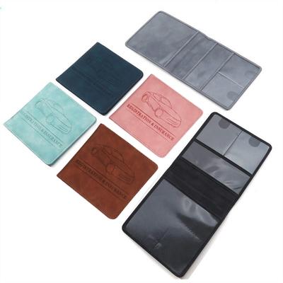 Porte-permis de conduire Housse en cuir PU Étui de protection pour permis de conduire de voiture Sac multifonction pour cartes de crédit