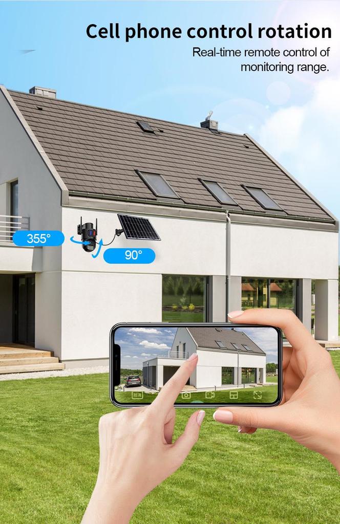 4G Outdoor Solar HD Camera with 5MP Smart Monitoring