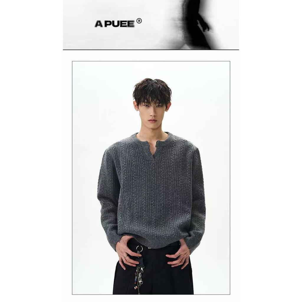 Autumn/Winter Unisex Retro Cable Knit Loose Sweater