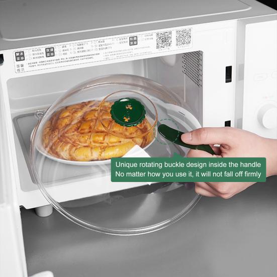 Double Vent Food Cover with Handle PP Food Grade Plate Cover Kitchen Tools