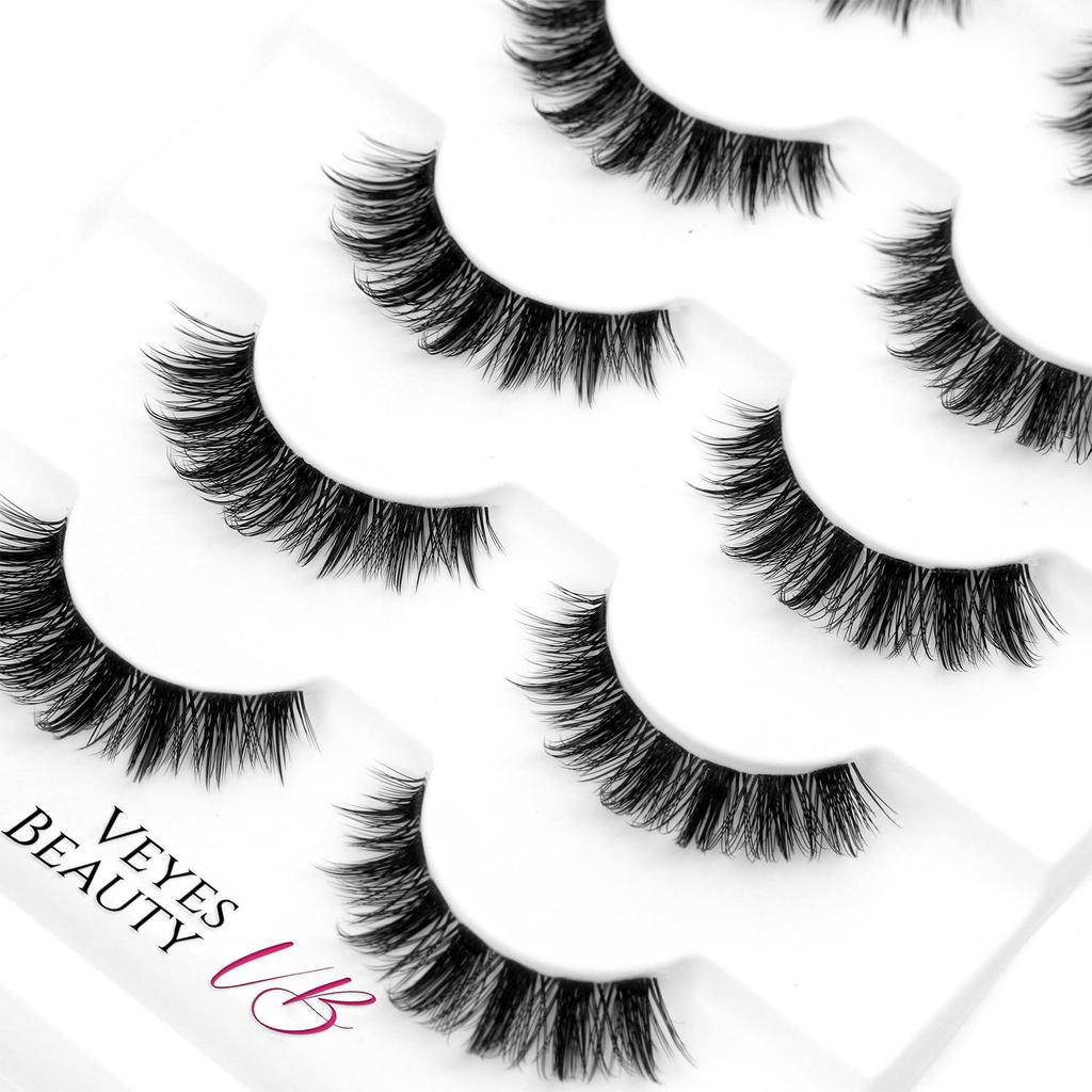Veyesbeauty NEO PUNK Lash Clusters Invisible Band Reusable Durable Quick & Easy Application 5 Pairs
