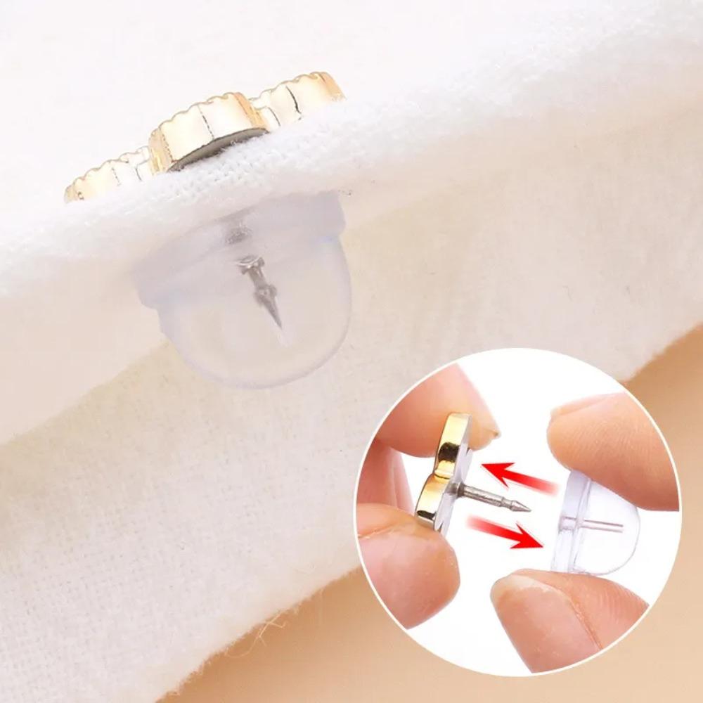Prevent Accidental Exposure Pearl Rhinestone Button Brooches Anti Glare Clothes Decor Pin  Party