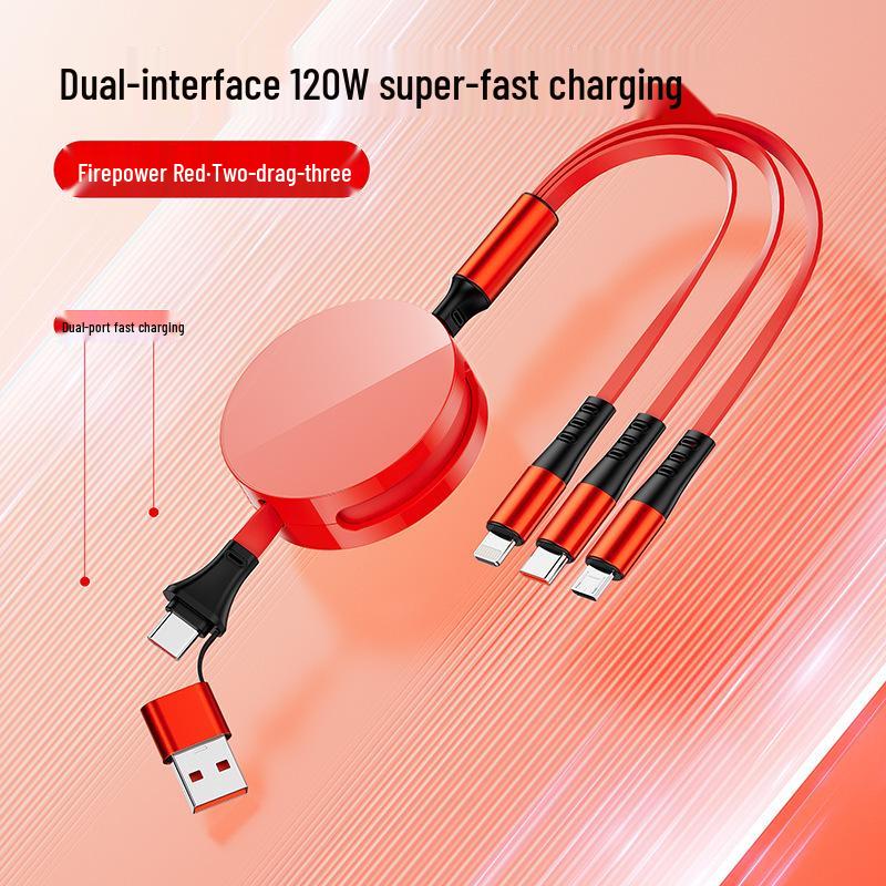 Universal Three-in-One Multi-functional Charging Cable with Customizable LOGO