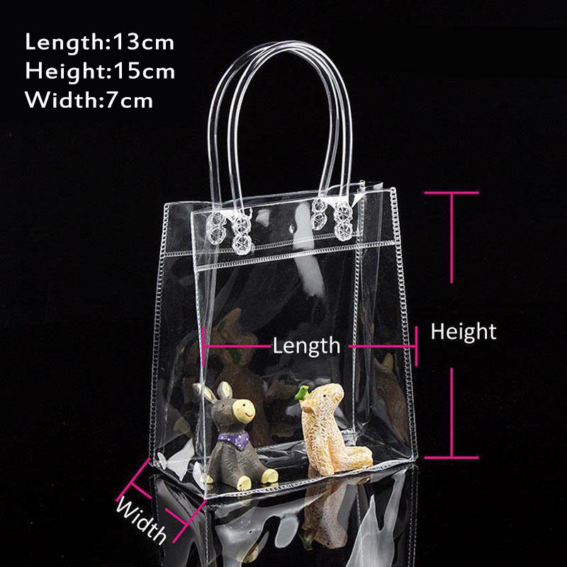 Borsa tote trasparente in PVC, borsa da palestra in PVC per campeggio