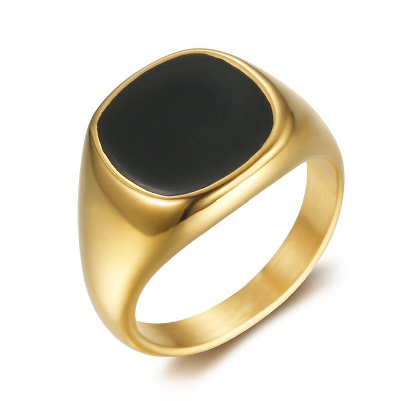 Europe, America, Fashion Simple Personality, Gold-plated Epoxy Glossy Ring Men s and Women s Accessories 2026 No. 7