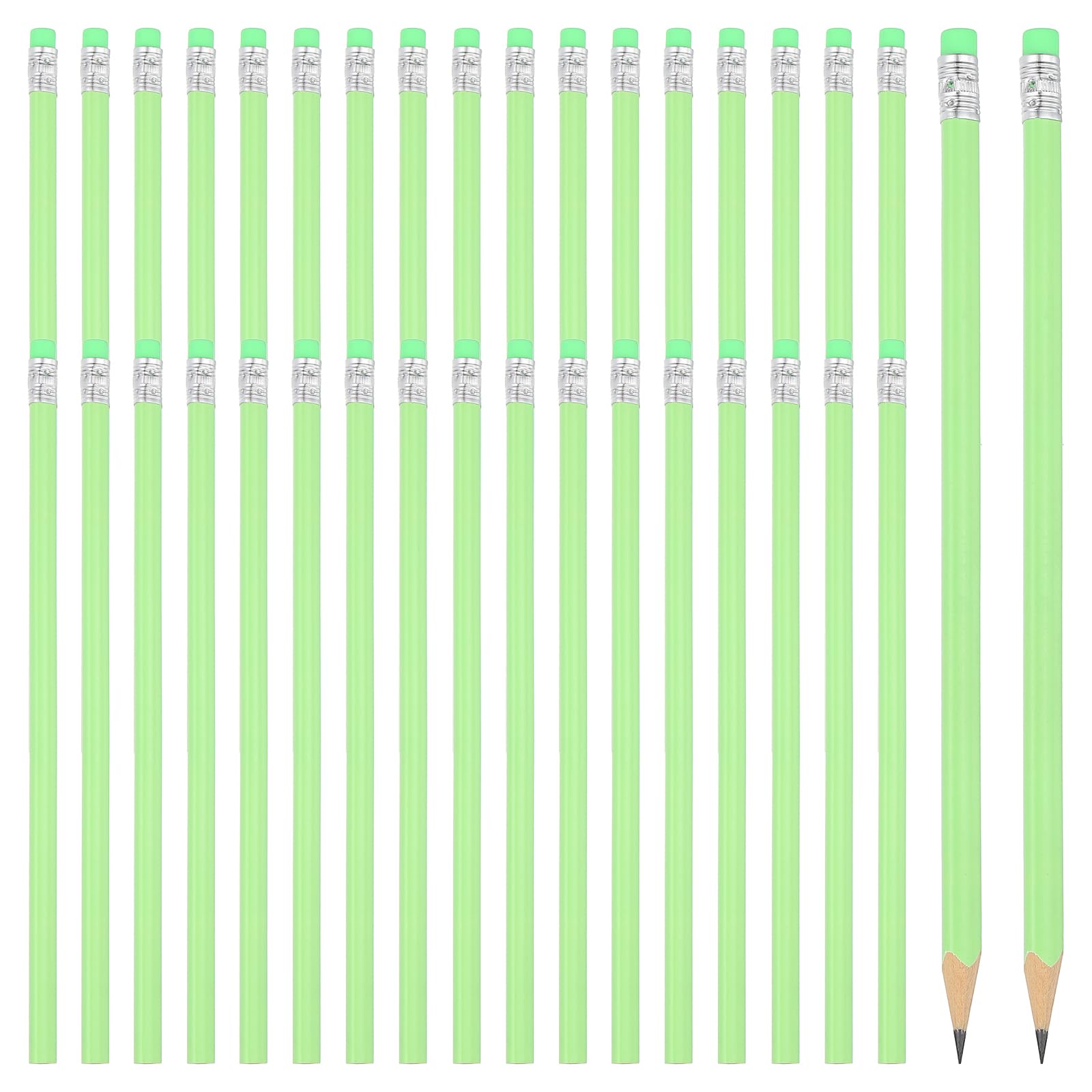

PATIKIL 36 шт. Круглые Треугольные Деревянные Графитовые Карандаши HB для Письма, для Класса, Офиса, Рисования, Зеленые Карандаши, Карандаши, Ластик, Принадлежности, зелёный