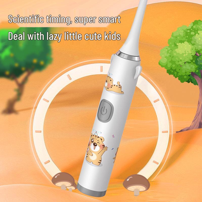 Dětský sonický elektrický zubní kartáček, pět rychlostí, měkké štětiny, dobíjecí, vodotěsný, bělící, proti zubnímu kazu.