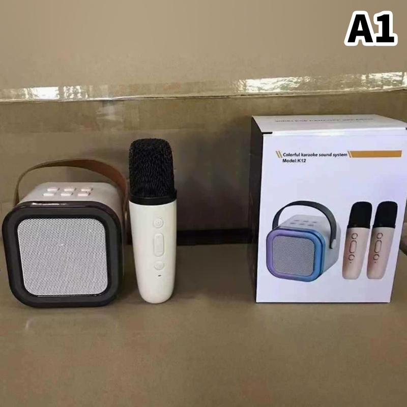 Traadita Karaoke Bluetooth Kõlar Masin Kaasaskantav Mini Kõlarikomplekt K12 Kodu Pere Laulmine Laste Kingitused