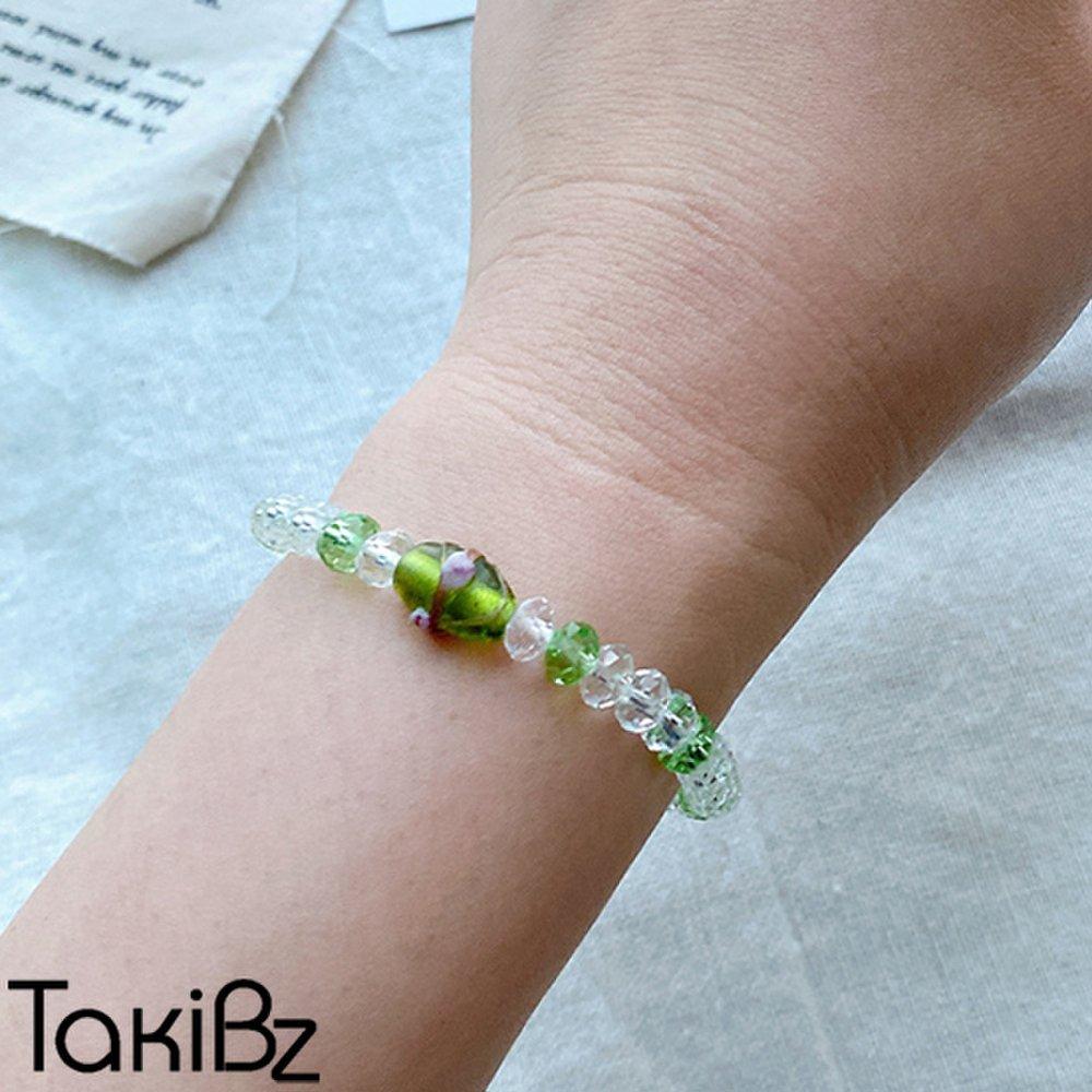 Summer Garden Crystal Bead Bracelet