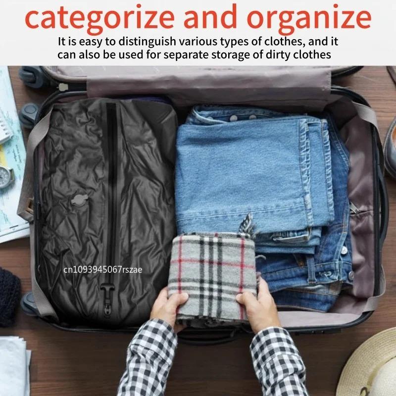 Vacuum Storage Bags Travel Essentials Suitcases Clothes Organizer Packaging Bag  Reusable Vacuum Compression Bag with Pump