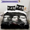 3pcs Duvet Cover Set (1*Duvet Cover + 2*Pillowcase, Without Core), The Vampire Diaries Print Soft All‑Season Bedding Set, Home Bedroom Decor Gift