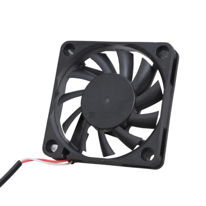 Plastic Double Cooling Fan DC5V 0.2A 60x60x10mm Brushless Fan For Networking Devices And 3D Printers Quiet Design