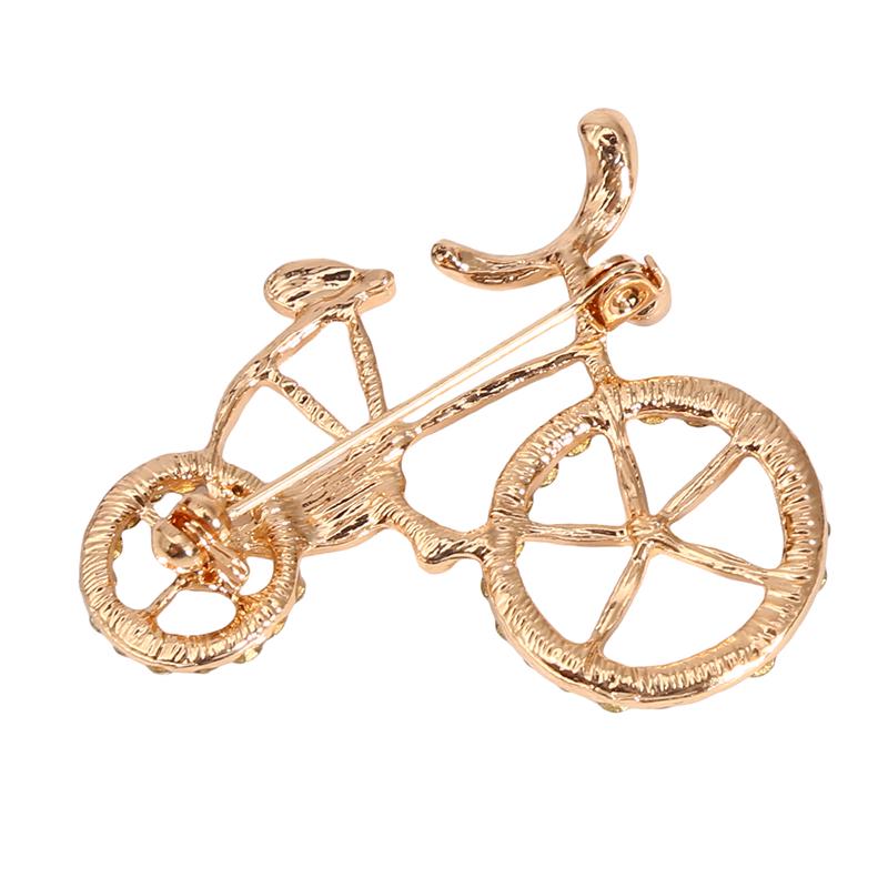 Buy Bicycle Brooch Rhinestone Badge Bike Pin Womens Insignia Jewelry