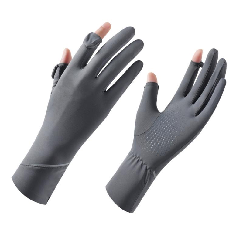 2 Stück Damen Sonnenhandschuhe Autofahren Radfahren Dünne Fäustlinge Hautschützende Handschuhe zum Autofahren und für Outdoor-Sportarten