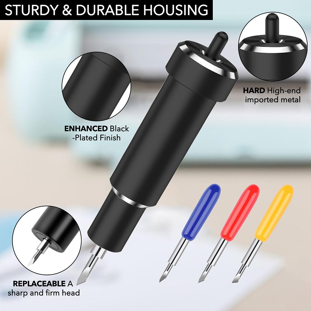 Deep Cut Blade for Maker 3/4/Maker/Explore 3/4/Air 2/Air/One/Venture,Deep Point Blade Housing for Cutting Metallic/Leather