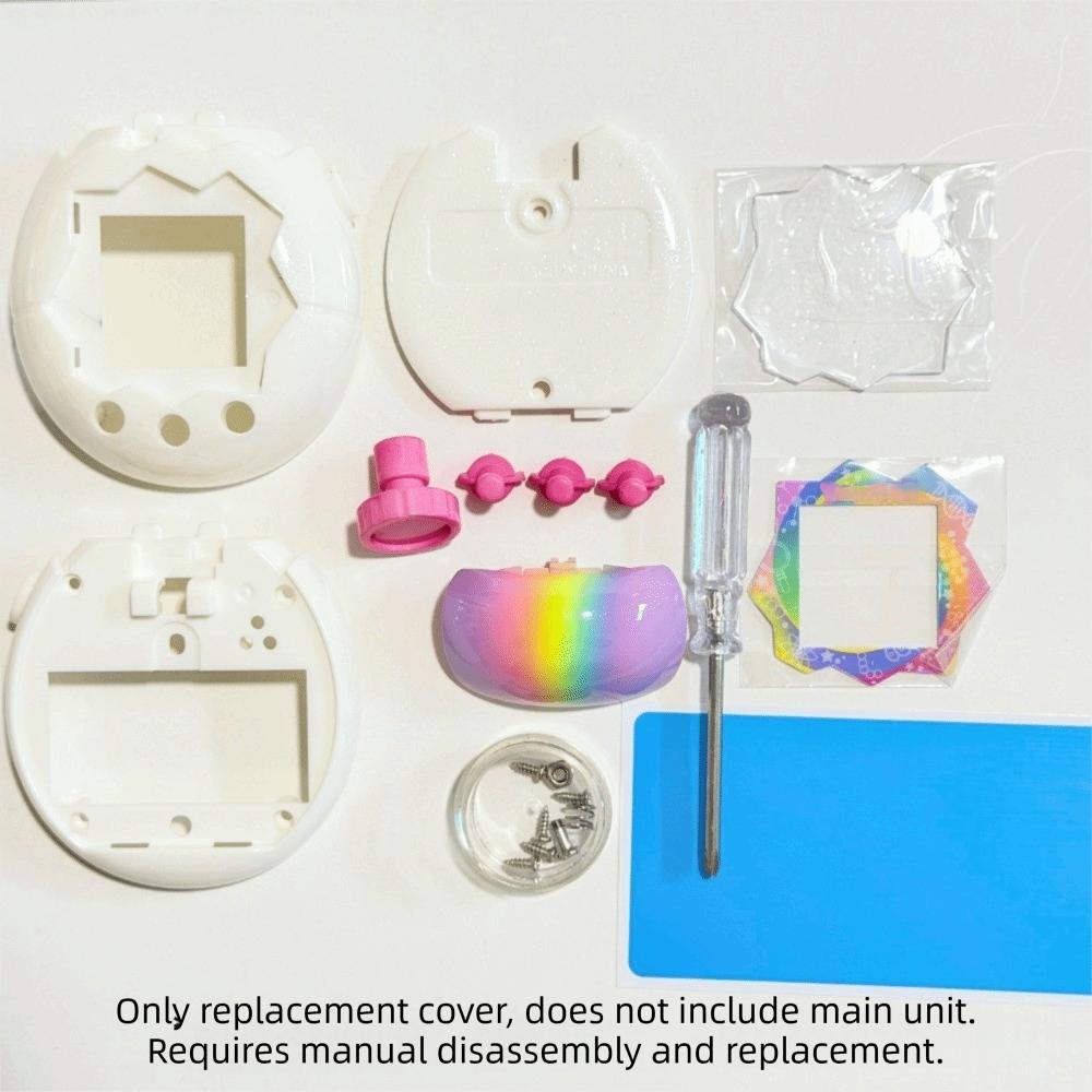 Rainbow Colors Replacement Case Parts for Tamagotchi Paradise Pet Machine Accessory