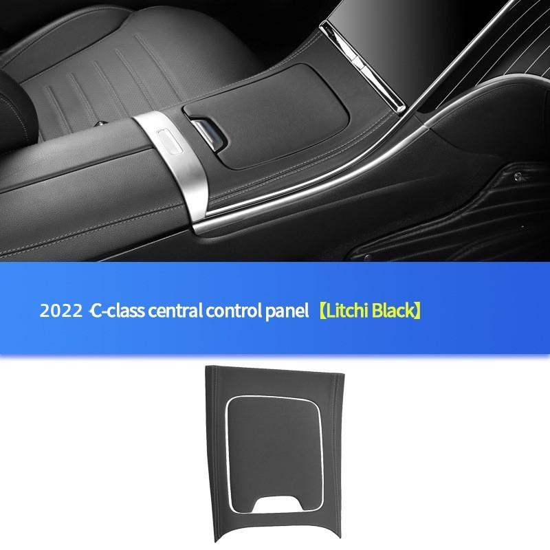 Leder Zentralverkleidung Dekorative Abdeckung Dekoration Für Mercedes-Benz C-Klasse GLC W206 -2024 Auto Zubehör Styling