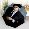 Cha Eun woo Theme Automatic Umbrella, Lightweight & Portable, 8 Rib, Perfect for Outdoor Travel, Birthdays, Christmas, Gifts.