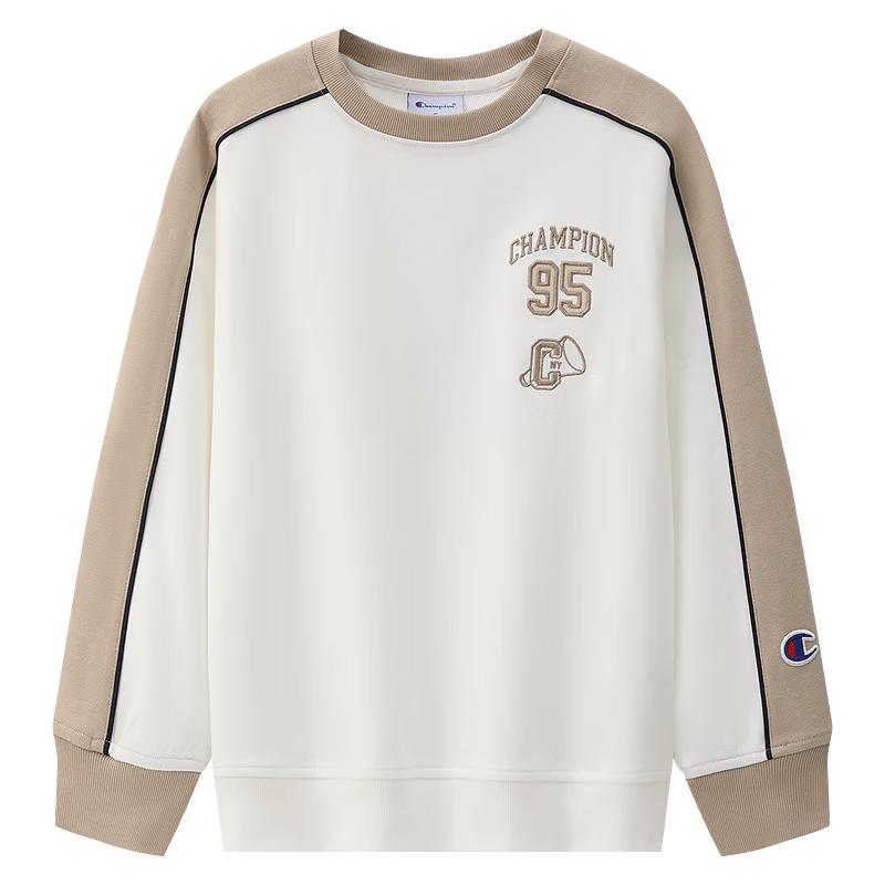 Champion Unisex Kids  Retro Patchwork Crewneck Sweatshirt S