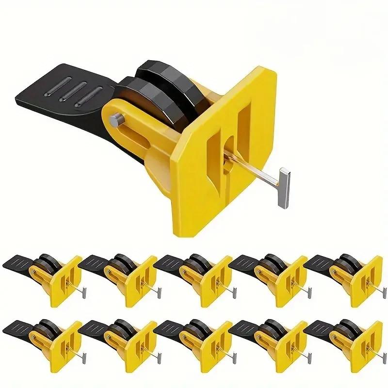 Pack Wiederverwendbare Fliesenverlegehilfe - Drucktyp, Austauschbare Stahlnadel für einfaches Pflastern & Verlegen von Wandziegeln