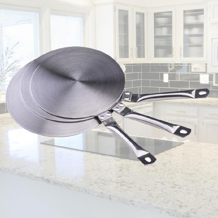 Heat Diffuser Stainless Steel Induction Adapter Plate with Removable Handle