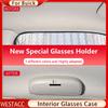 Car Glasses Holder Sunglasses Case Holder for Buick Encore Excelle Envision La Crosse Regal GS GL6 GL8 Glasses Box