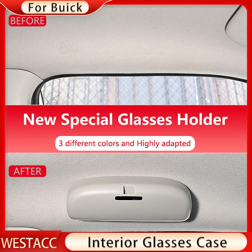 Car Glasses Holder Sunglasses Case Holder for Buick Encore Excelle Envision La Crosse Regal GS GL6 GL8 Glasses Box